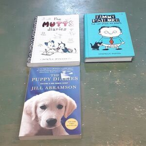 3 Cat Dog books about  mischievious animals.
